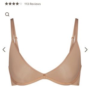 Weightless scoop bra - color clay